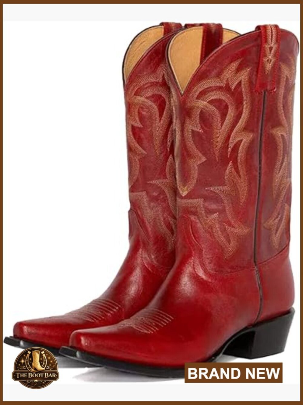 Cowboy Boots Women Pointed Toe Mid Calf Knee High Western Booties